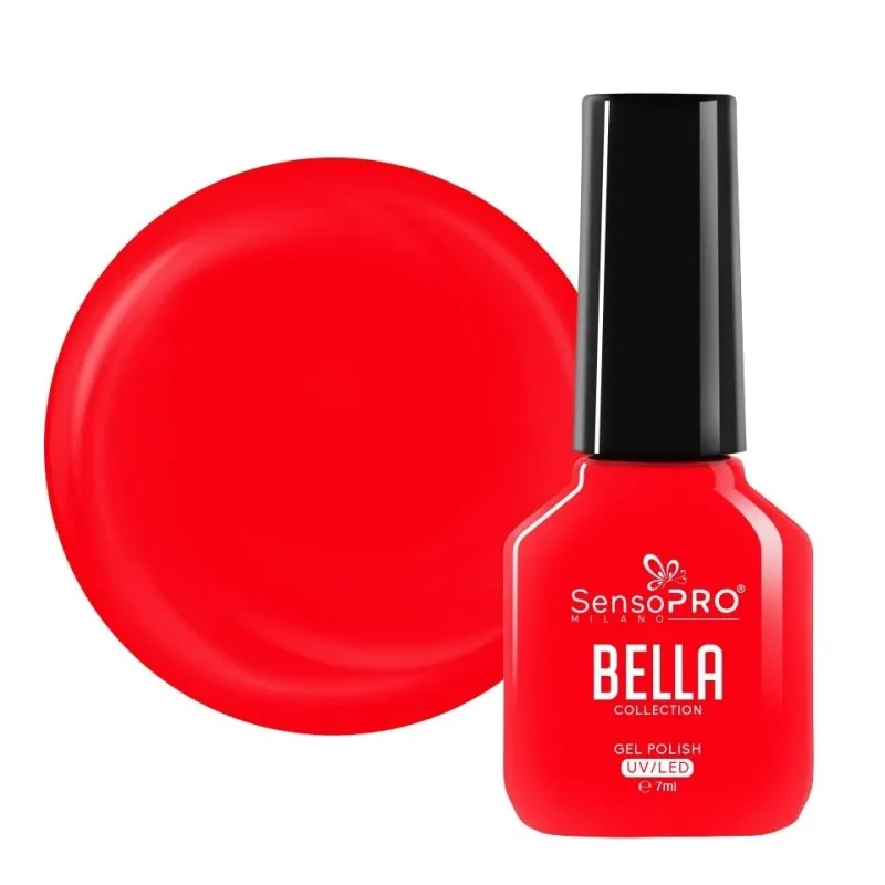 Oja Semipermanenta One Step, Red Coral, SensoPRO Bella Collection, 7 ml