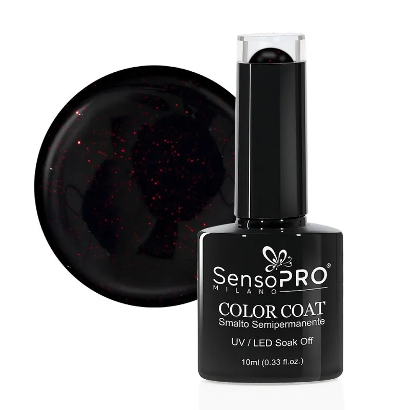 Oja Semipermanenta SensoPRO Milano, 10 ml, 054 Red Stained Abyss