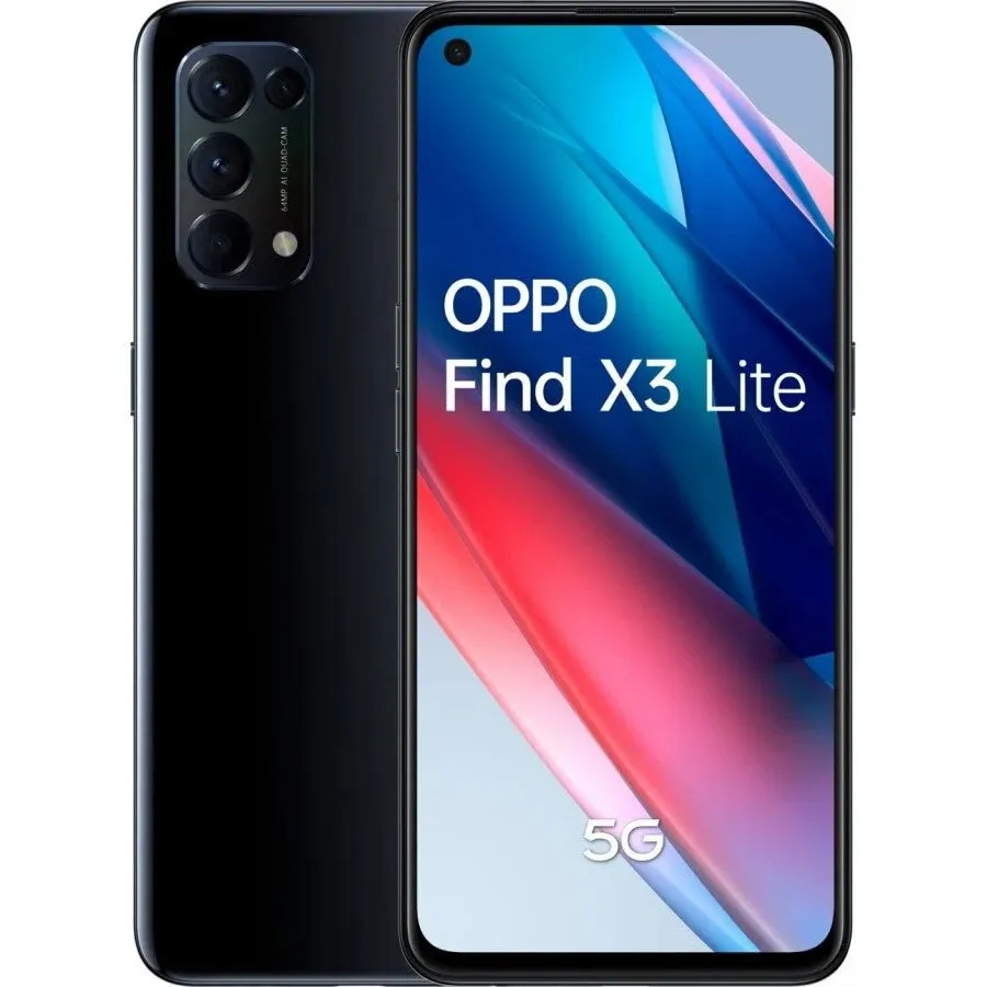 OPPO Telefon mobil Oppo Find X3 Lite, Dual SIM, 128GB, 8GB RAM, 5G, Negru