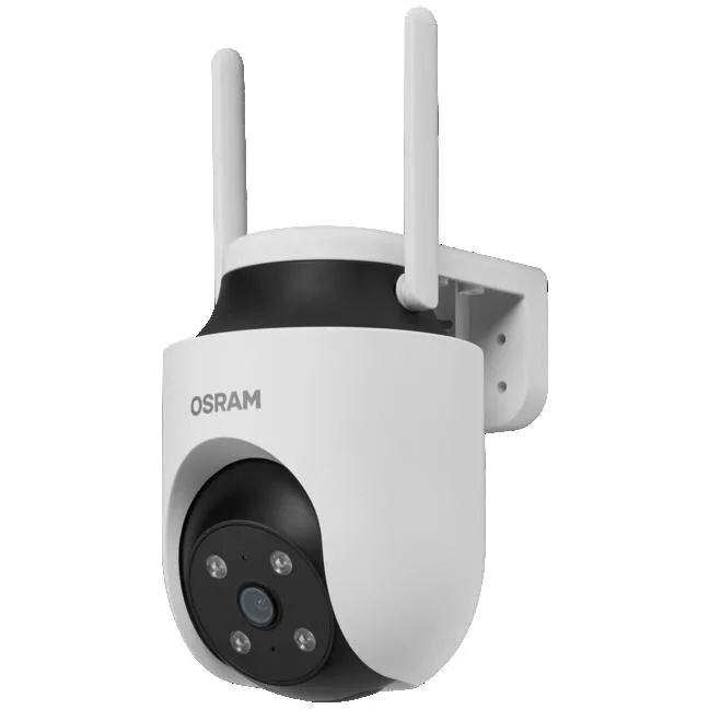 OSRAM Camera 360 de supraveghere Smart+ Wi-Fi (2.4 GHz) OSRAM, LAN, pentru exterior, senzor, Pan/Tilt, 4MP CMOS, 2K QHD, 2568x1448px, IP65