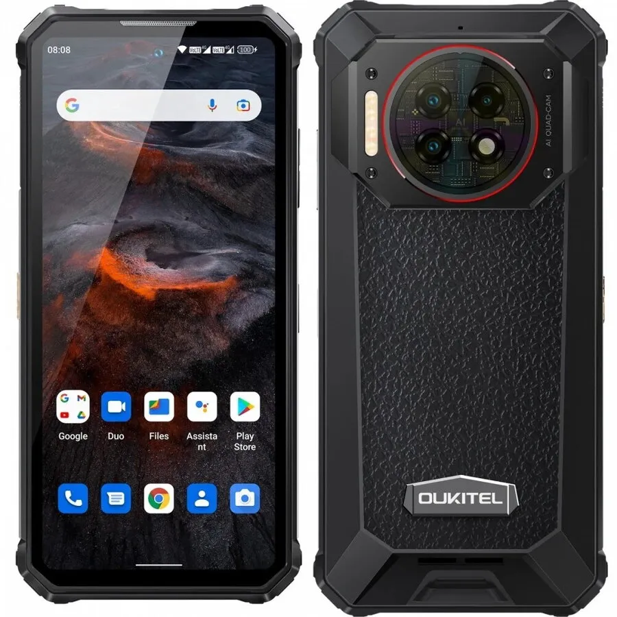 OUKITEL Telefon mobil Oukitel WP19 Pro, 6.8, 4G LTE, 8 GB RAM, 256GB,  NFC 22000mAh, Android, Negru