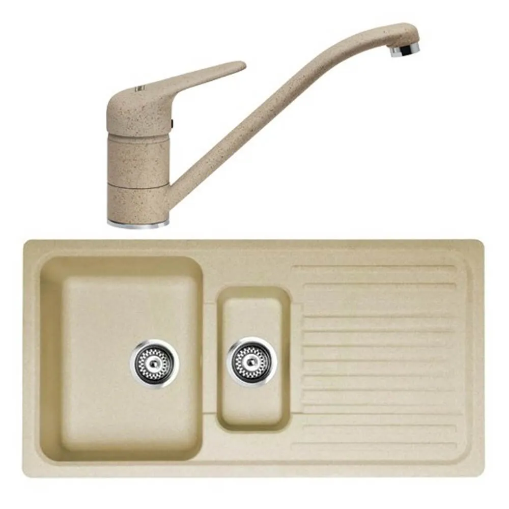 Pachet Franke Chiuveta Fragranite SMG 651 + Baterie Bahia Avena