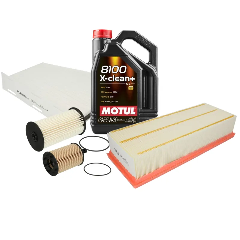 Pachet schimb ulei BRONZE Motul 5L+ filtre Purro pentru grupul VAG - VW AUDI SKODA SEAT 1.9TDI, 2.0TDI