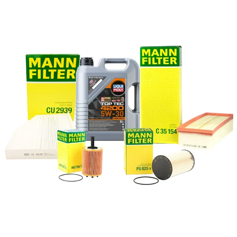 Pachet schimb ulei GOLD Liqui Moly 5L+ filtre MANN pentru grupul VAG - VW AUDI SKODA SEAT 1.9TDI, 2.0TDI