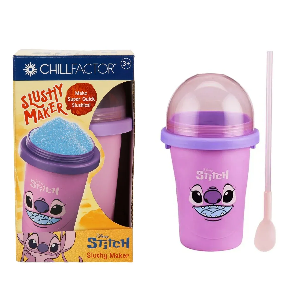 Pahar cu pai pentru slushy, Chill Factor, Disney Stitch