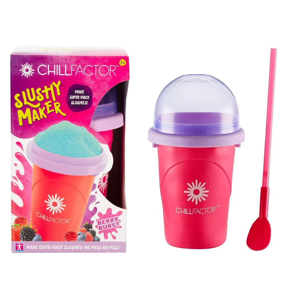 Pahar cu pai pentru slushy, Chill Factor, Fruitastic
