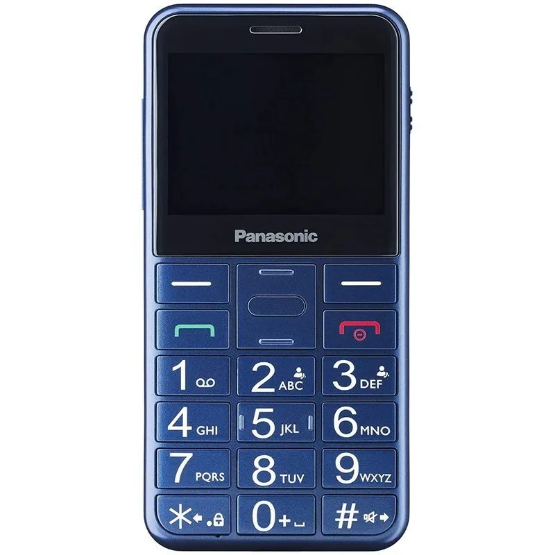 Panasonic Telefon Mobil Panasonic KX-TU155 EXCN Single SIM, 2G, pentru seniori, buton SOS, Albastru