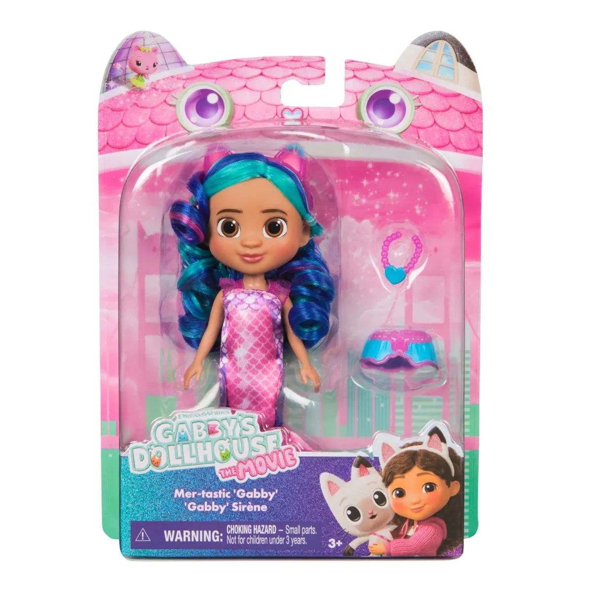 Papusa cu accesorii Gabbys Dollhouse, Mer-tastic Gabby, 20151840