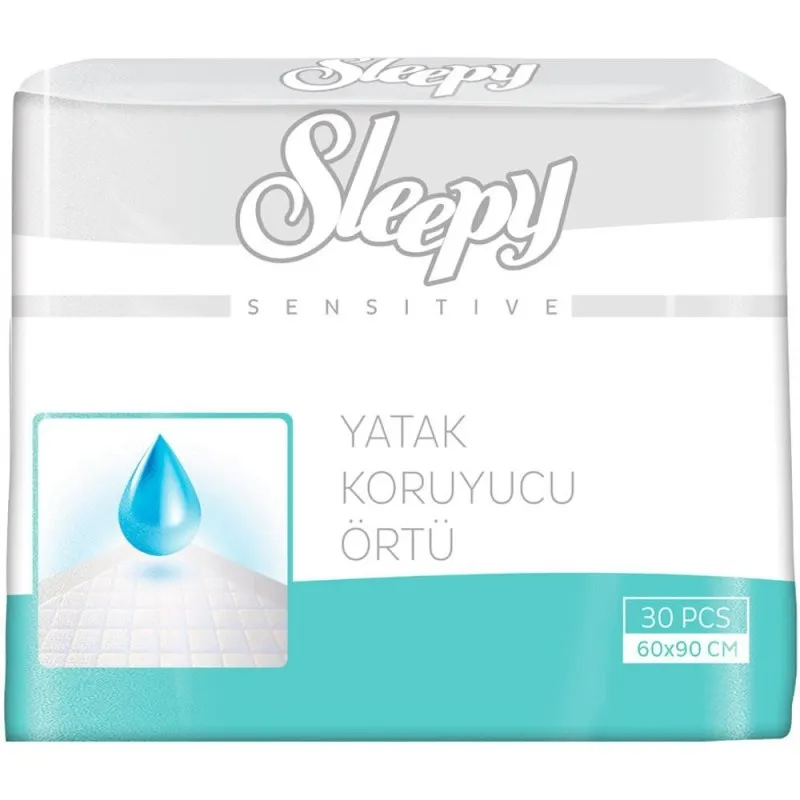 Paturici Absorbante pentru Pat, Sleepy Sensitive, 60 x 90 cm, 30 Bucati