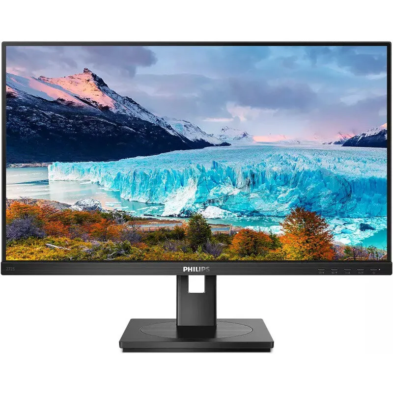 Philips Monitor LED Philips 272S1M 27 inch FHD IPS 4 ms 75 Hz, Negru