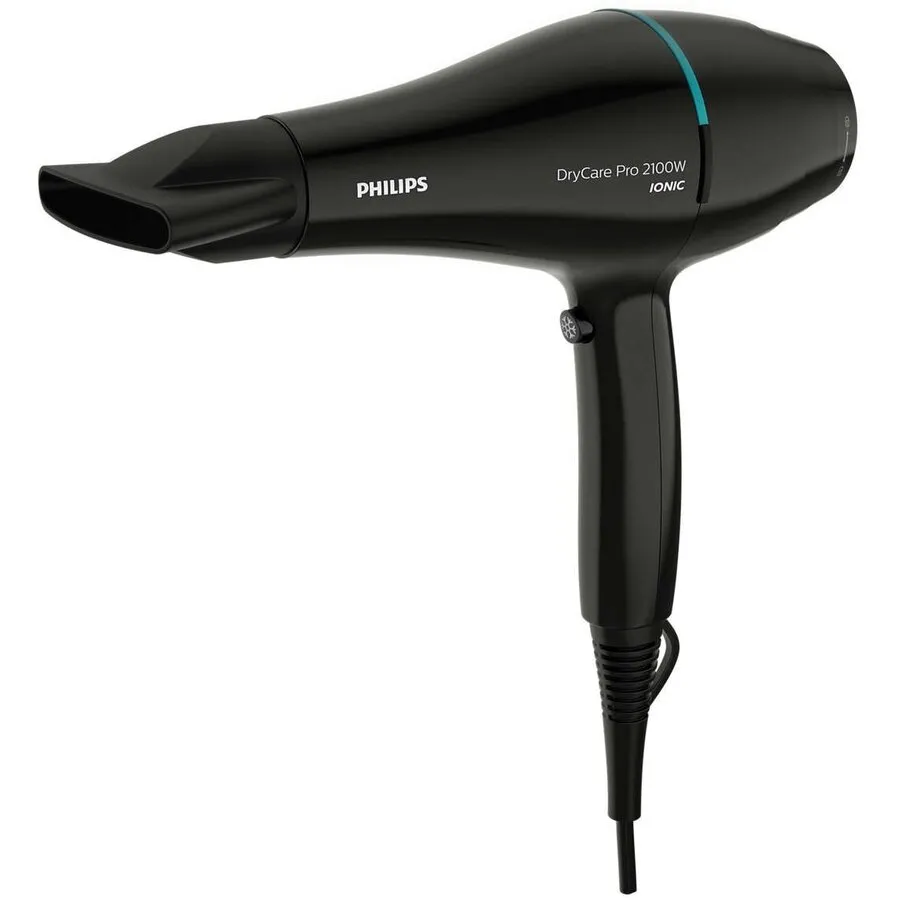 Philips Uscator de par Philips DryCare BHD272/00, 2100 W, Ionizare, 6 Setari temperatura si viteza, ThermoBalance, Negru