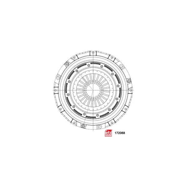 Placa presiune ambreiaj (362mm) potrivit DAF LF, LF 45, LF 55 CE136C-PX-7217 01.01-