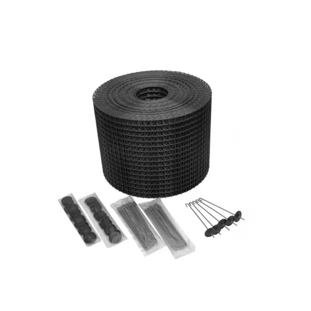 Plasa de protectie panouri fotovoltaice anti pasari, otel zincat 20 cm, lungime 30 metri, cu sistem de fixare inclus