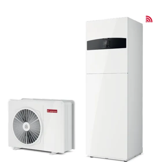 Pompa de Caldura Aer-Apa Inverter Monobloc Ariston Nimbus Compact 120 M-T NET, 12 kW, A+++, Incalzire, Racire si A.c.m, cu boiler 180 l incorporat si anod Mg, unitate externa cu schimbator Inox, compresor dublu rotativ, TRIFAZAT