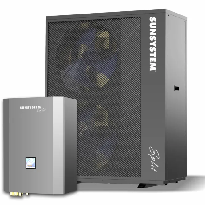 Pompa de caldura Aer-Apa pentru incalzire si racire, Sunsystem R32-0220-3PH, Split 22 kW, Inverter R32 ERP A+++, compresor Panasonic, Trifazata, Control Wi-Fi