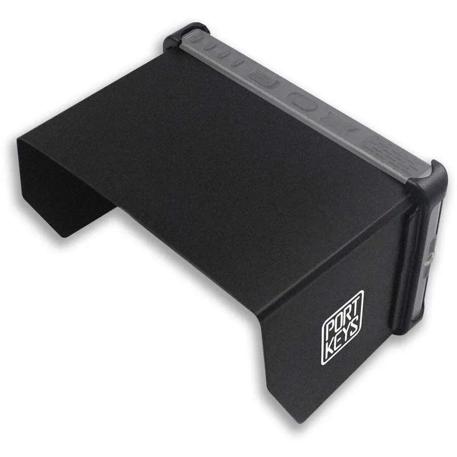 Portkeys Parasolar pentru monitor Portkeys LH7P, reduce reflexiile si lumina directa, dimensiuni 157 x 88 x 104 mm, Negru