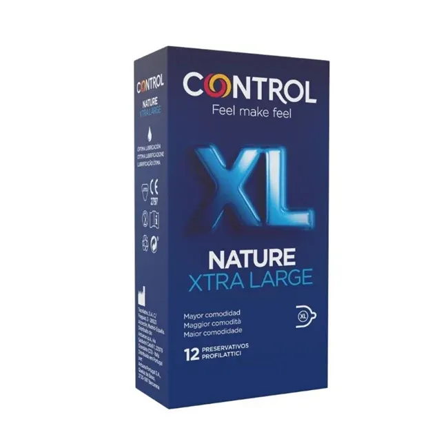 Prezervative CONTROL - NATURE XL, extra large, 57 mm, 12 buc