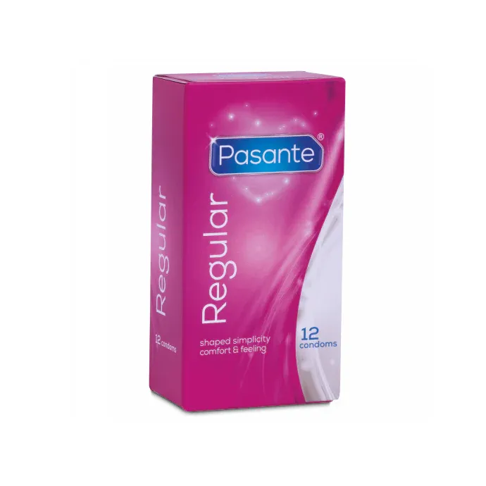 Prezervative PASANTE Regular, marime 54 mm, 1 cutie x 12 buc
