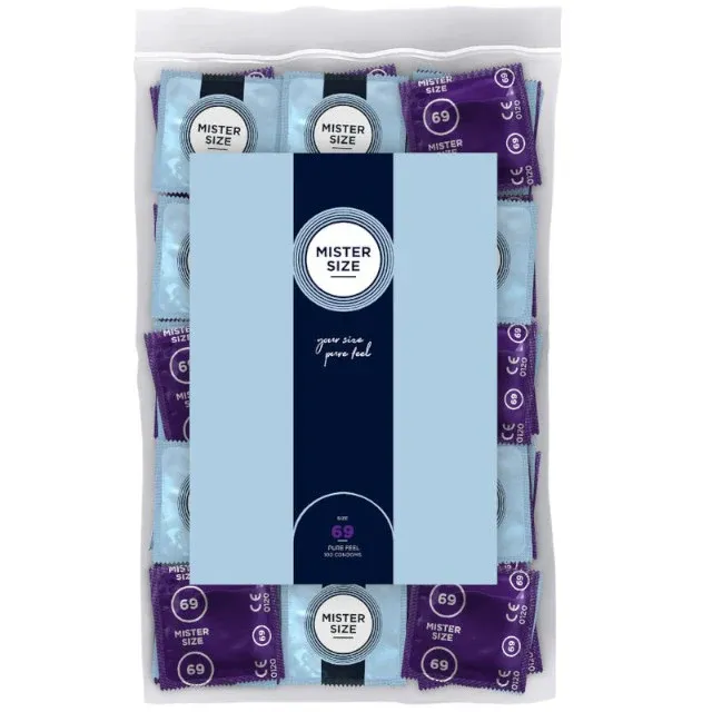 Prezervative ultra-subțiri MISTER SIZE, mărime 69 mm, 100 de bucăți