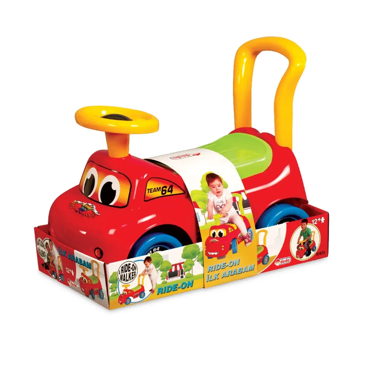 Prima mea masina Ride On, Dede, Team 64, Rosu