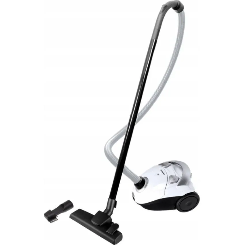 PRIME3 Aspirator cu sac PRIME3 SVC21,  700W, 2L, 4.2m cablu, set cu accesorii, Alb-Negru