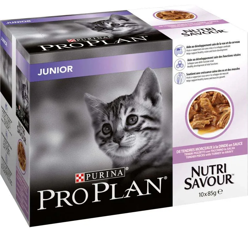 PRO PLAN KITTEN Plic hrană umedă pentru pisici cu Curcan