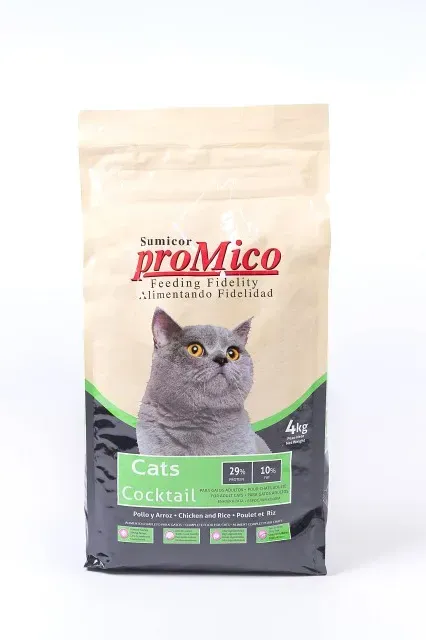 Promico Cocktail, hrana uscata completa pisici, pui si orez, 4 kg