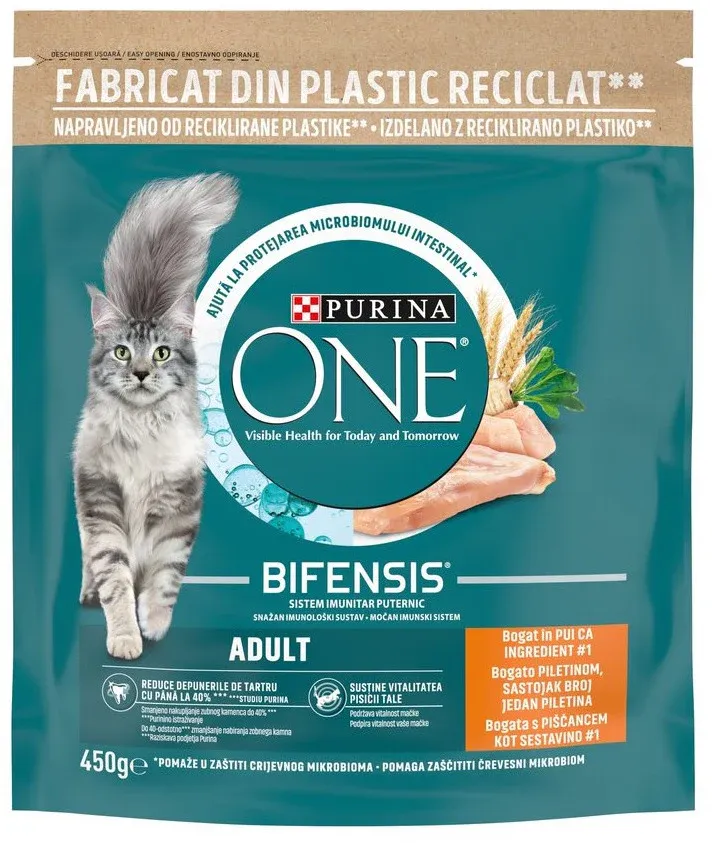 PURINA ONE Hrană uscată pentru pisici Adulte, cu Pui şi Cereale integrale