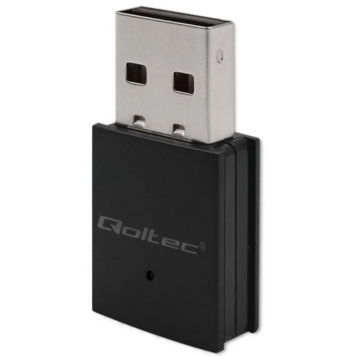 QOLTEC Adaptor Wifi Si Bluetooth, Qoltec, 57007, Fara Fir, Putere: 16 Dbm, Interval De Frecventa: 2.412 - 2.48 Ghz, Viteza De Transmisie: 150 Mbps, 32 x 16 x 7 mm, Negru
