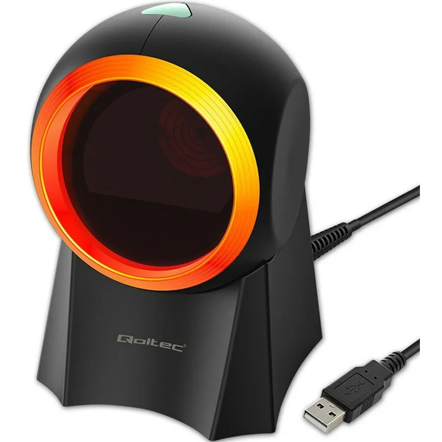 QOLTEC Cititor de coduri de bare Qoltec 50857, 1D/2D, 1,75m, Negru