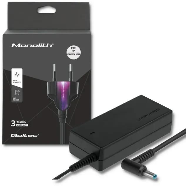 QOLTEC Incarcator laptop HP Compaq 65W | 19.5V | 3.33A | 4.5 * 3.0 + pin