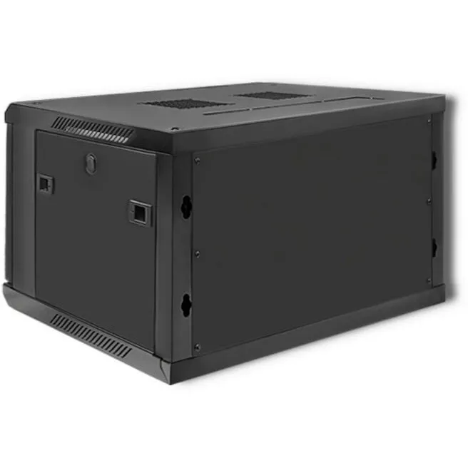 QOLTEC Rack 19, Qoltec, 54465, Inaltime Unitate: 6 U, Capacitate Maxima De Incarcare Statica: 70 Kg, Otel Laminat La Rece Spcc, Sticla Securizata, Utilizare: Servere, Teletehnica, Energetica, Industrie, 600 x 370 x 600 mm, Negru