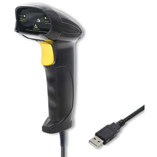QOLTEC Scanner coduri bare Qoltec 50876, 1D,  USB, Negru