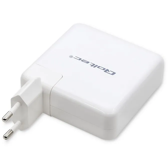 QOLTEC USB Type-C Power Charger GaN 108W Alb