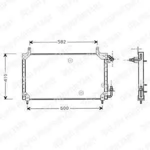 Radiator Clima Aer Conditionat DAEWOO CIELO limuzina DELPHI TSP0225413