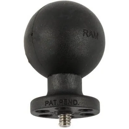 RAM&nbsp;MOUNTS Adaptor cu bila RAM® cu stift filetat 1/4-20 pentru camere de actiune - dimensiune C