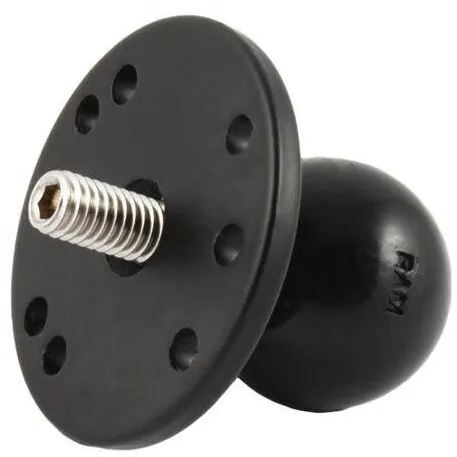 RAM&nbsp;MOUNTS RAM® Ball Adapter with Round Plate and 3/8-16 Threaded Stud