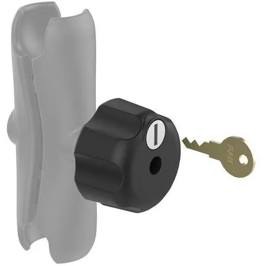RAM&nbsp;MOUNTS Buton de blocare cu cheie RAM ® cu insertie din otel pentru brate tubulare de dimensiune C