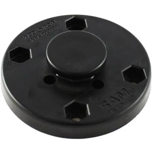 RAM&nbsp;MOUNTS RAM® Buton octogonal compozit cu placa rotunda