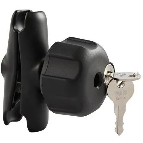 RAM&nbsp;MOUNTS RAM® Double Socket Arm with Key Lock Knob - B Size Medium
