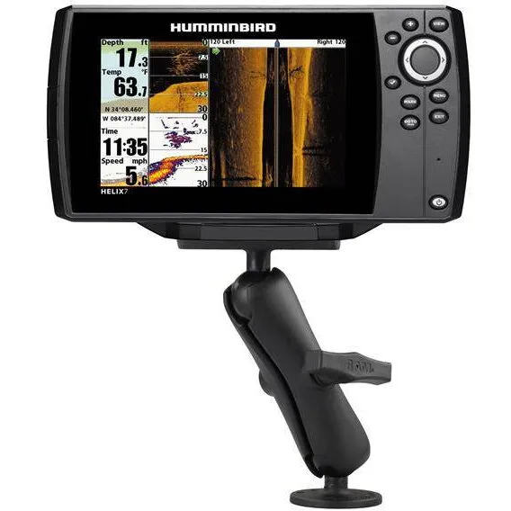 RAM&nbsp;MOUNTS RAM® Drill-Down Suport dublu cu bila pentru Humminbird Helix 7 - Mediu