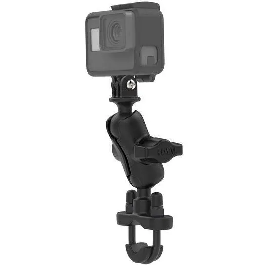 RAM&nbsp;MOUNTS RAM® Suport dublu cu bila U-Bolt cu adaptor pentru camera de actiune - scurt
