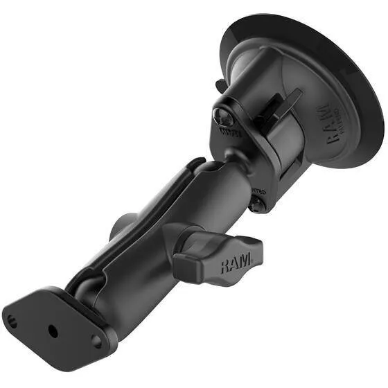 RAM&nbsp;MOUNTS RAM® Twist-Lock™ Suction Cup Double Ball Mount - Medium