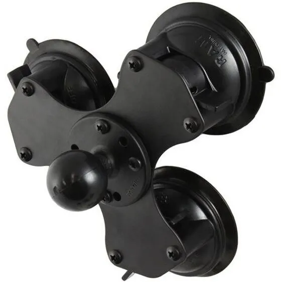 RAM&nbsp;MOUNTS RAM® Twist-Lock™ Tripla baza cu ventuza cu bila