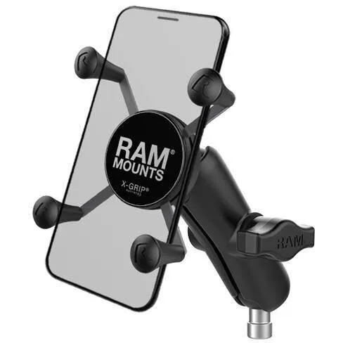 RAM&nbsp;MOUNTS RAM® X-Grip® Suport pentru telefon cu baza de prindere pentru ghidon de motocicleta