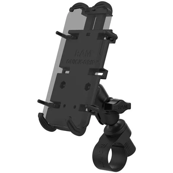 RAM&nbsp;MOUNTS Suport pentru telefon RAM® Quick-Grip™ XL cu baza de ghidon RAM® Tough-Strap™
