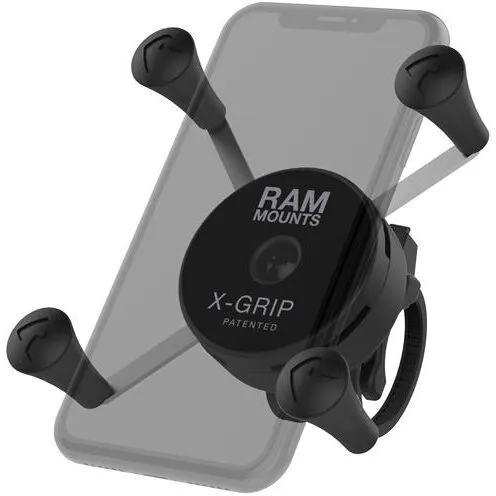 RAM&nbsp;MOUNTS Suport pentru telefon RAM® X-Grip® cu baza de ghidon cu profil redus Zip Tie