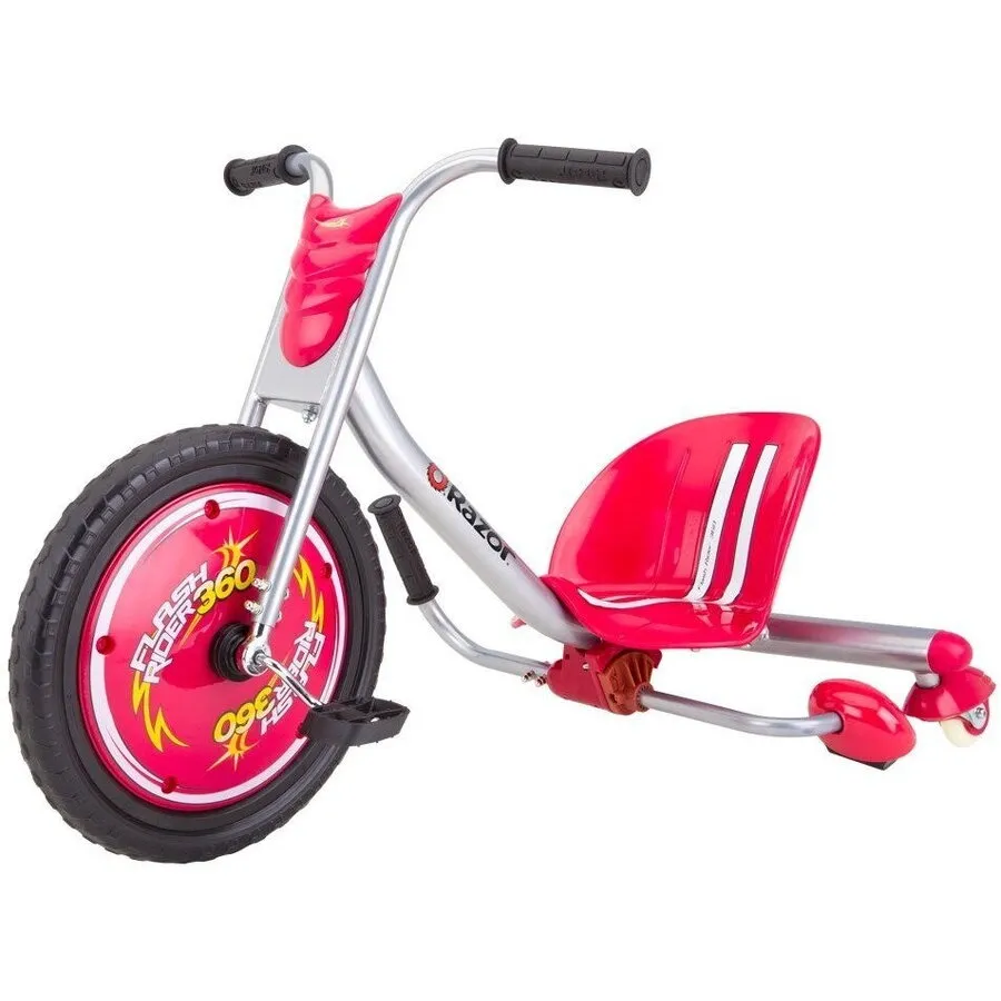 Razor Tricicleta Flash Rider 360, Razor,  peste 6 ani, Rosu