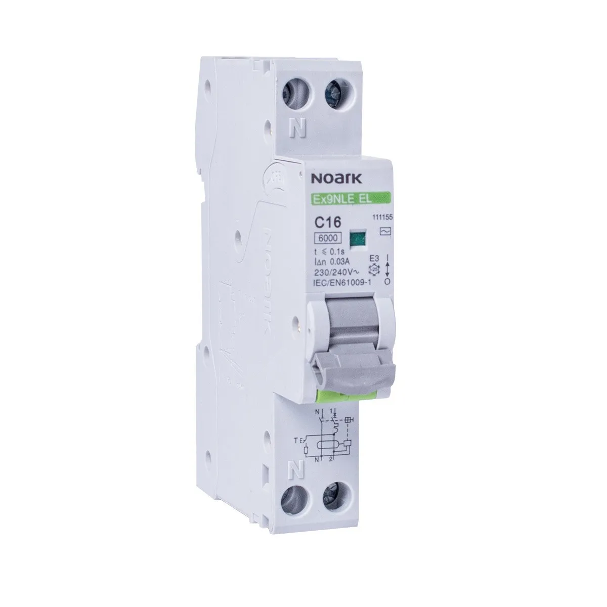 rcbo intr-un singur modul ex9nle el 1pn b20 30ma eu, 111149, noark