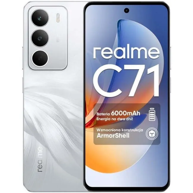 REALME Telefon mobil Realme C71, 8GB RAM, 256GB,4G LTE, Dual SIM, Alb